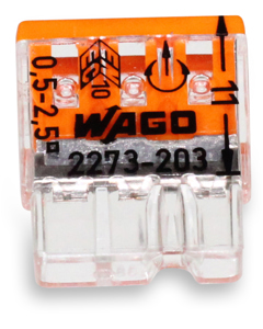 Connecting clamp stiff Wago 2273 3x0.5-2.5mm²